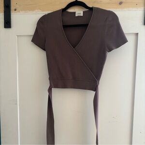 Wilfred Mauve Ribbed Top